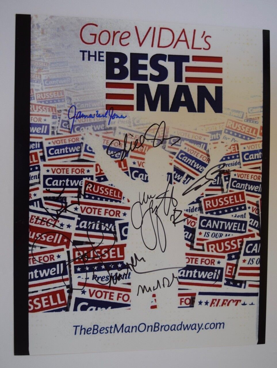 THE BEST MAN Cast Signed Autograph 11x14 Photo Poster painting Broadway James Earl Jones COA VD