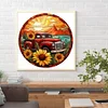 Diamond Painting -DIY Round Drill Sunflower Car