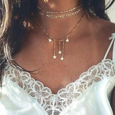 Jewelry-Pentagram Unique Necklace Sets - Chicaggo
