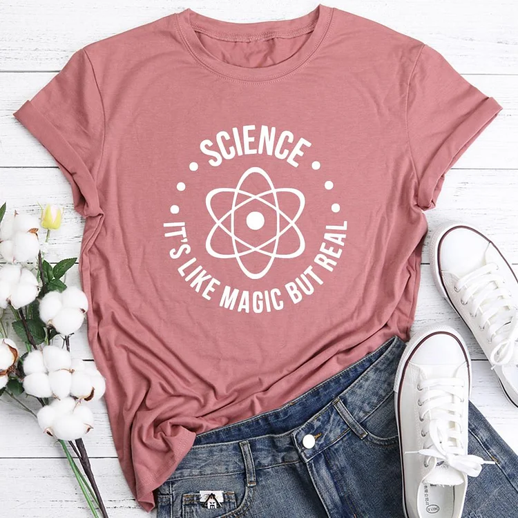 ANB - Science it\'s like magic but real Book Lovers Tee Tee -07128