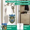 1PC, porte-cl&eacute;s DIY 3D en diamant avec boucle homard, porte-cl&eacute;s double face en diamant avec cha&icirc;ne &agrave; ressorts, mosa&iuml;que de diamants en cristal &agrave; ressorts, cadeau unique fait main