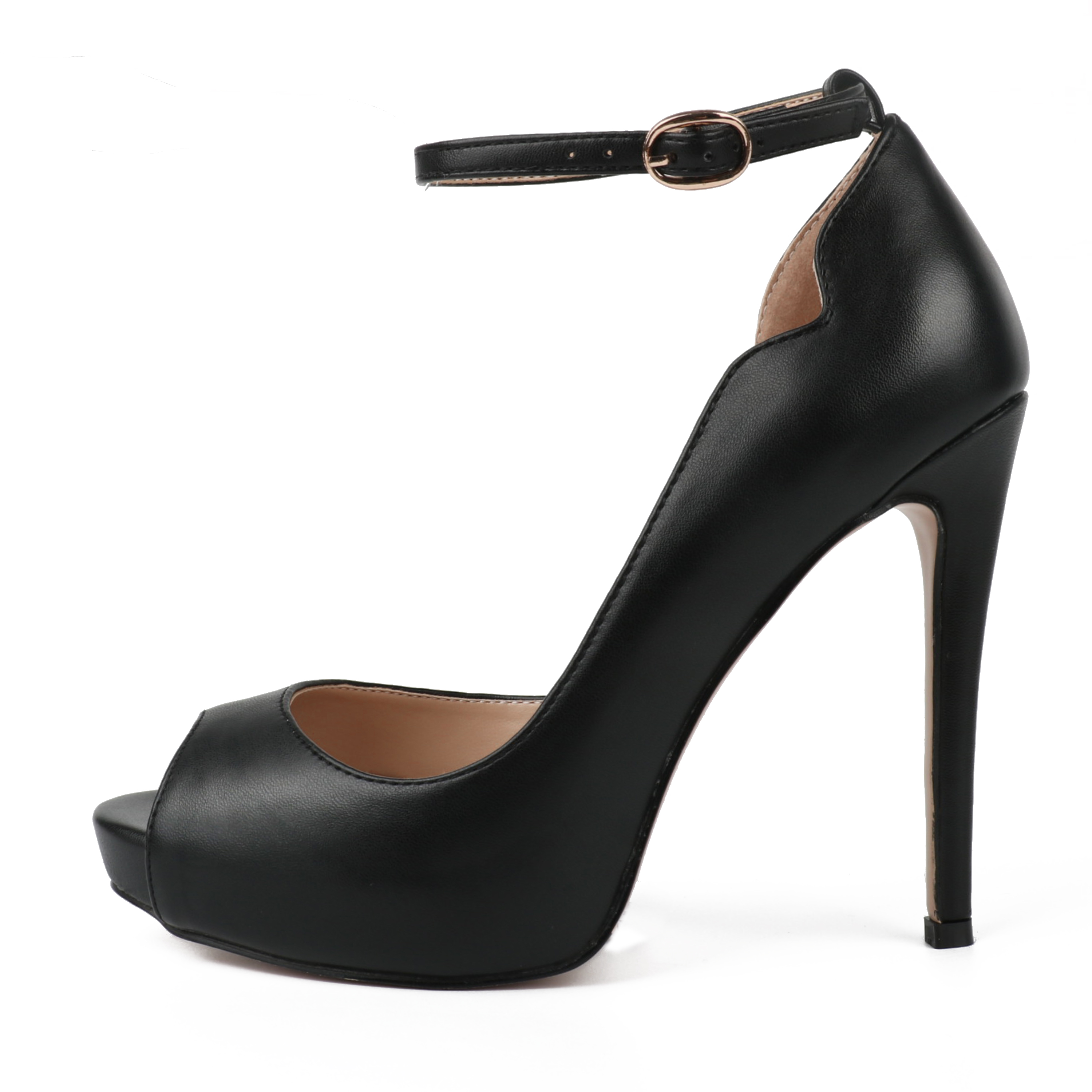 12cm/4.72 inch Women's Ankle Strap Platform Stiletto Party Peep Toe Pumps Shoes