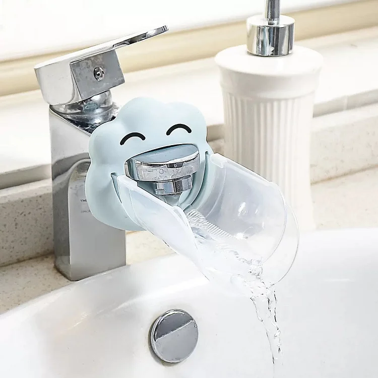 A good helper for children to wash their hands: kitchen and bathroom faucet extender