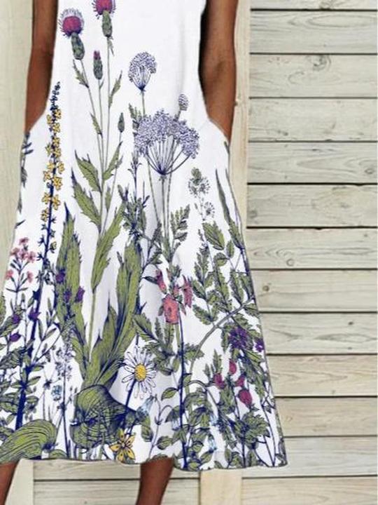 Garden of Love Midi Dress-vocosishoes