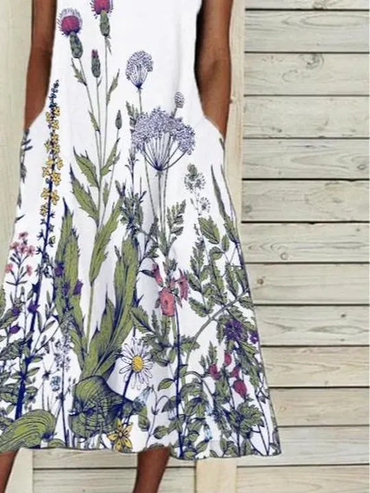 Garden of Love Midi Dress-vocosishoes