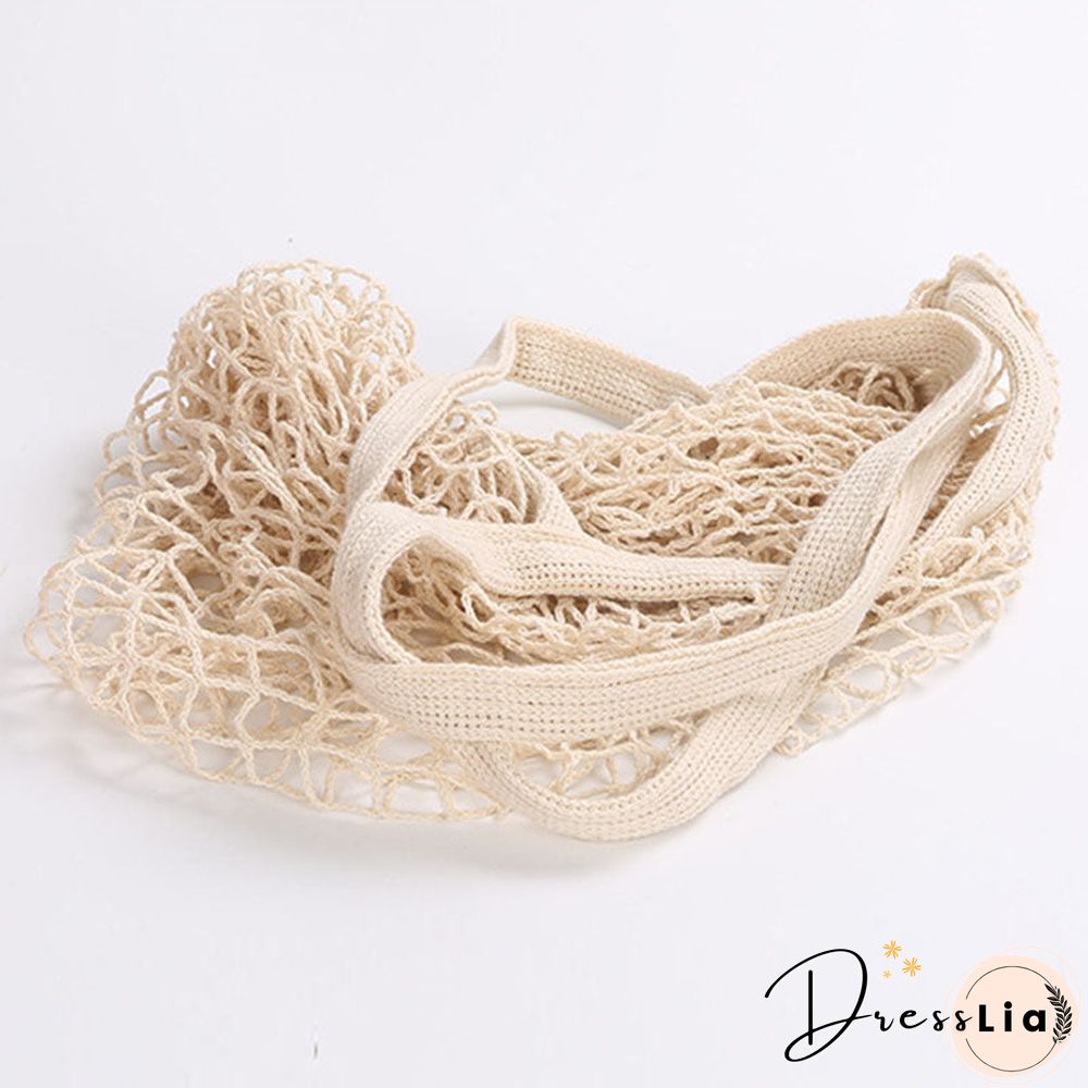 Eco Friendly Organic Fruit and Vegetable Mesh Net Grocery Tote Bag