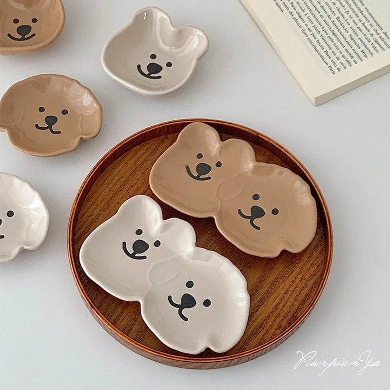 Cute Cartoon Porcelain Dish 1 Piece