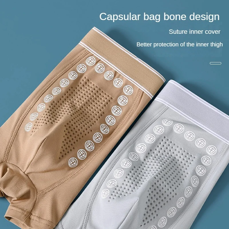 Billionm Sports Shorts Traceless Underwear Men Lingerie Boxer Breathable Pure Cotton Briefs Large Size Panties Men's Gift New