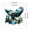 Silhouette Eagle-11CT Stamped Cross Stitch 50*50cm/19.69*19.69in