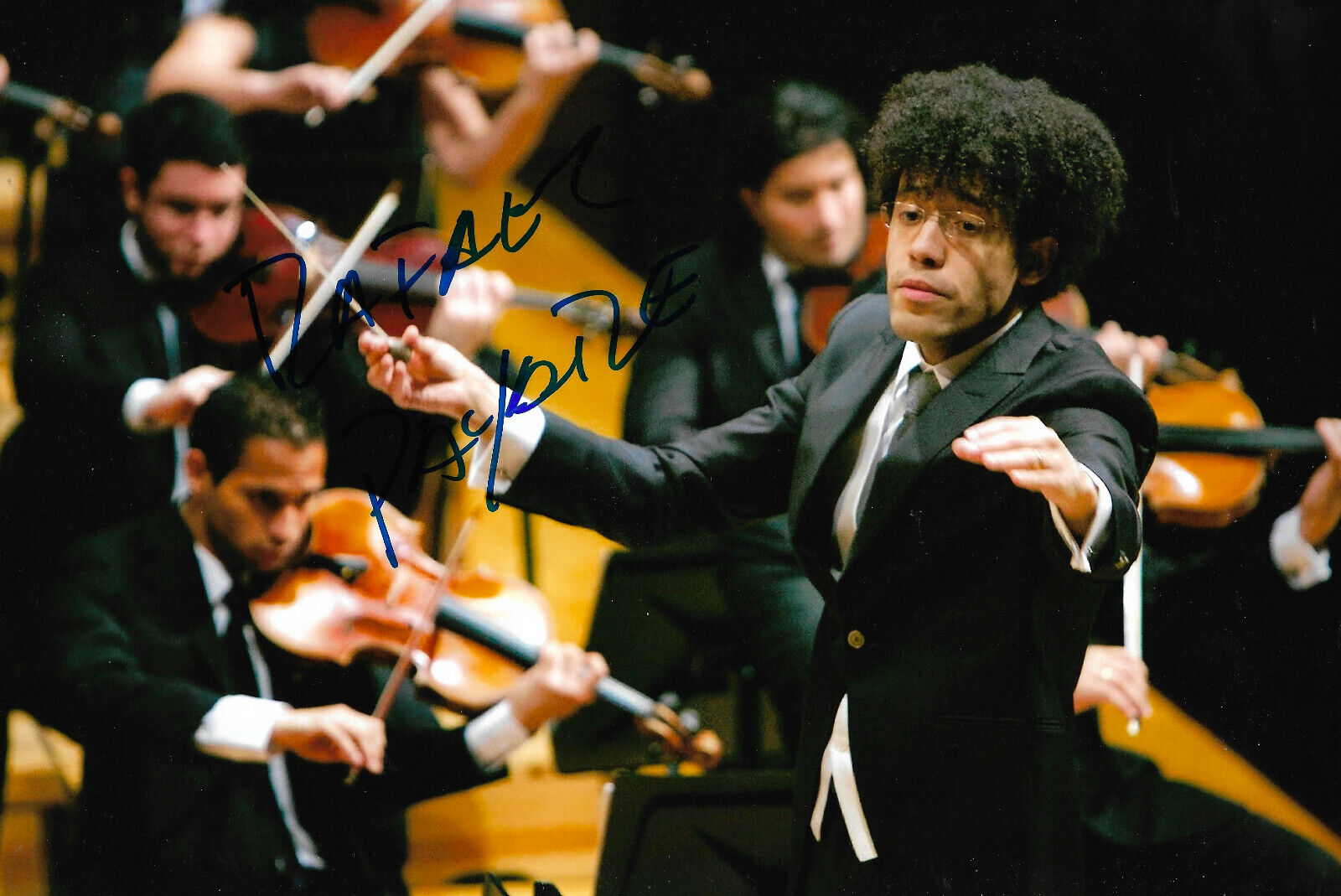 Rafael Payare Conductor signed 8x12 inch Photo Poster painting autograph