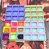 Numbered 9 Grid Stackable Organizer Diamond Painting Drill Trays with Storage Base
