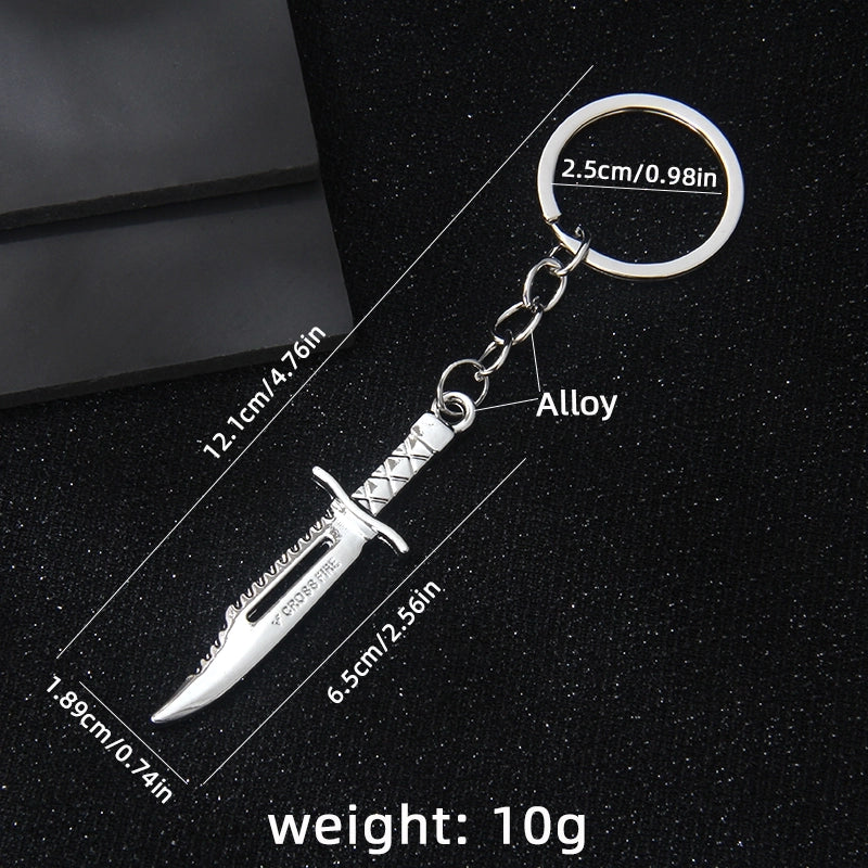 Retro Punk Sword Alloy Unisex Keychain