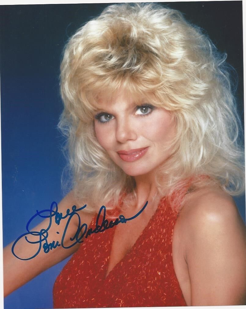 Loni Anderson signed Photo Poster painting