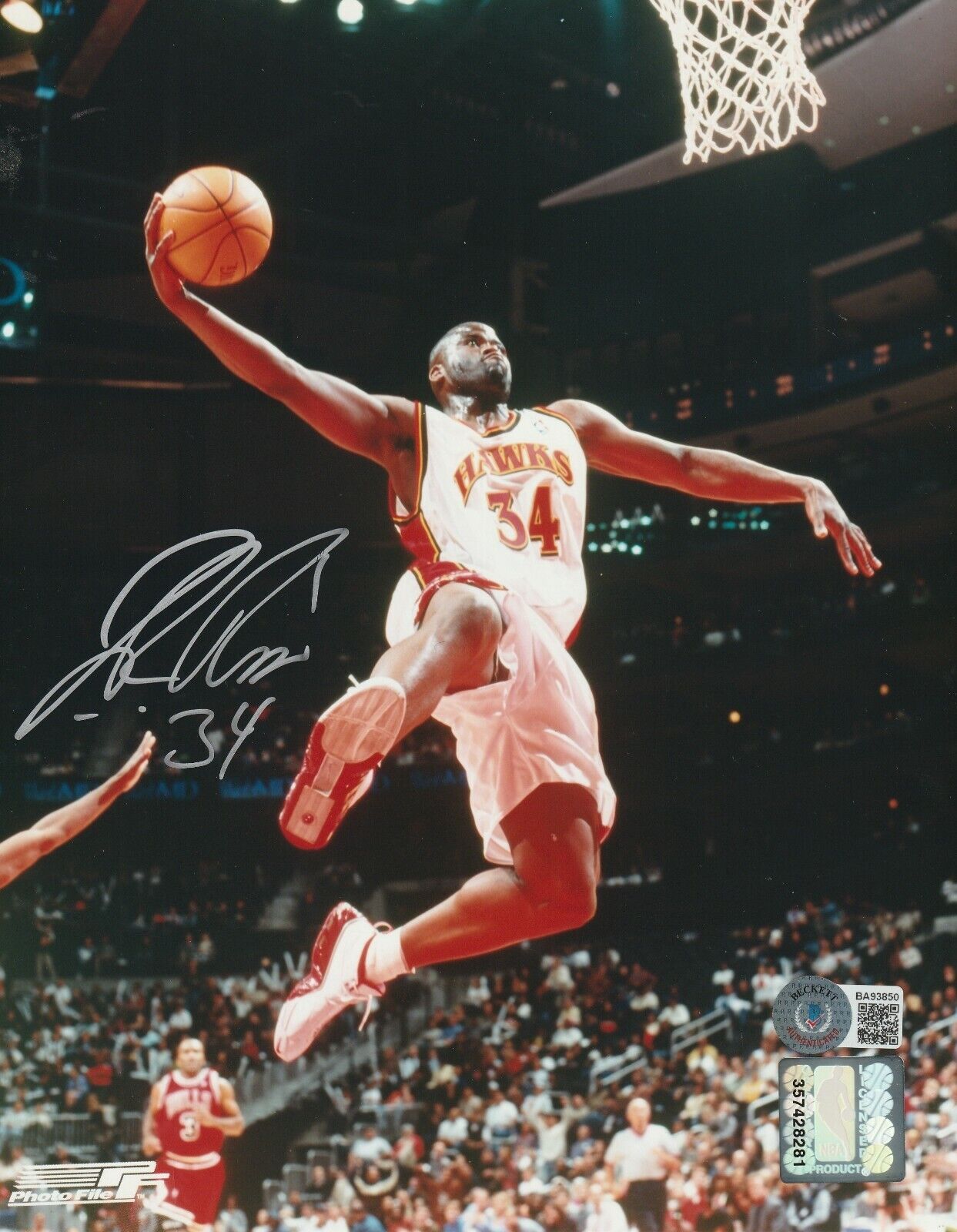 J.R. RIDER Signed Atlanta HAWKS 8x10 Photo Poster painting w/ Beckett COA (BAS)