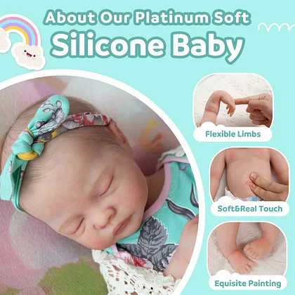 12'' & 16'' Fully Squishy Super Realisitc Full Body Silicone Bendable  Reborn Doll Elliott Newborn Baby Boy or Girl with Feeding Kit & Gift Box By  Rsgdolls®