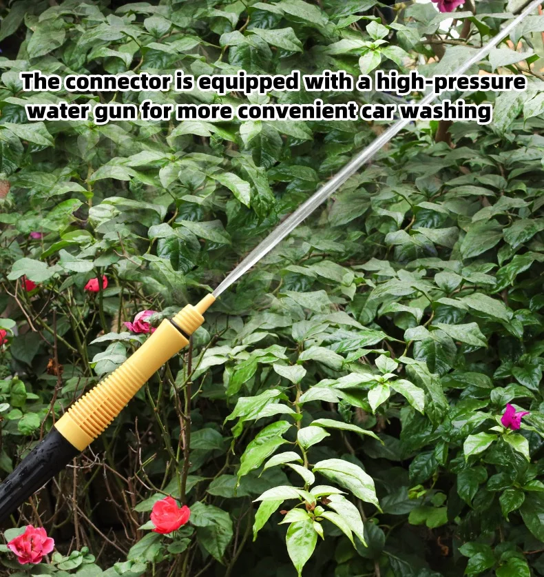 Fully automatic car wash and rinse integrated car wash brush