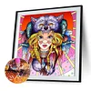Diamond Painting-DIY Crystal Rhinestone Wolf Hat Girl