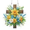 Cross And Flowers - 5D DIY Pendant