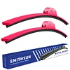 EMITHSUN OEM QUALITY 16" + 16" Premium All-Seasons Durable Stable And Quiet Rose Red Windshield Wiper Blades (Set of 2)