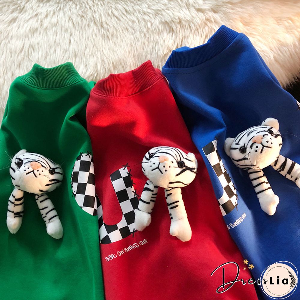 Neutral Red Zodiac Year Tiger Sweater