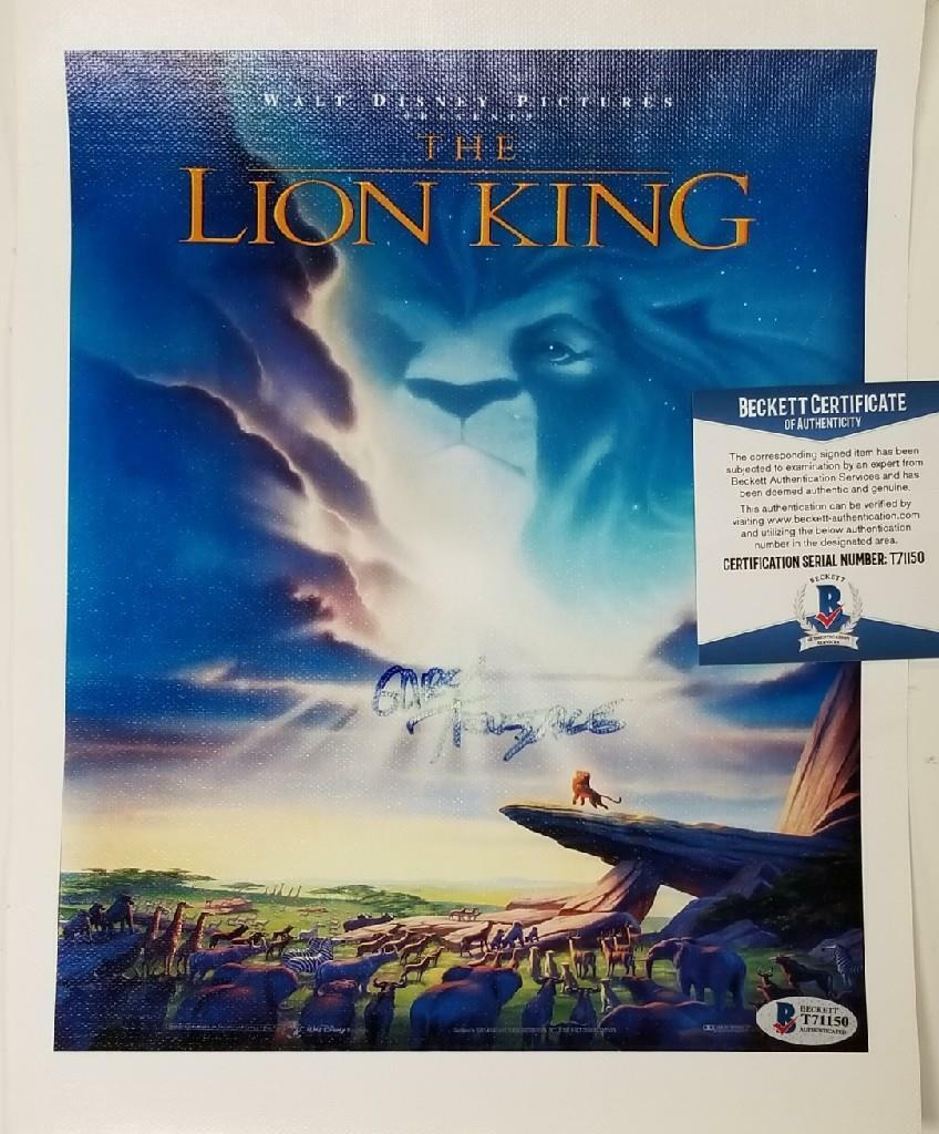 Gary Trousdale signed Disney Lion King 8x10 Canvas Photo Poster painting Autograph SEE PIC~ BAS