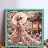 Japanese Beauty-11CT Stamped Cross Stitch 50*50cm/19.69*19.69in