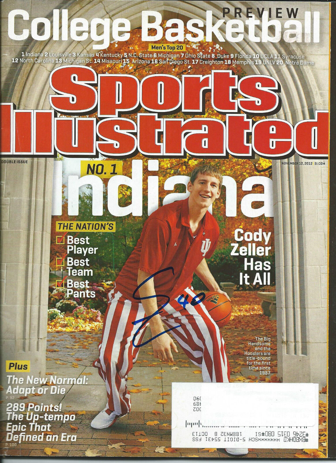 **GFA Sports Illustrated *CODY ZELLER* Signed SI Magazine COA**