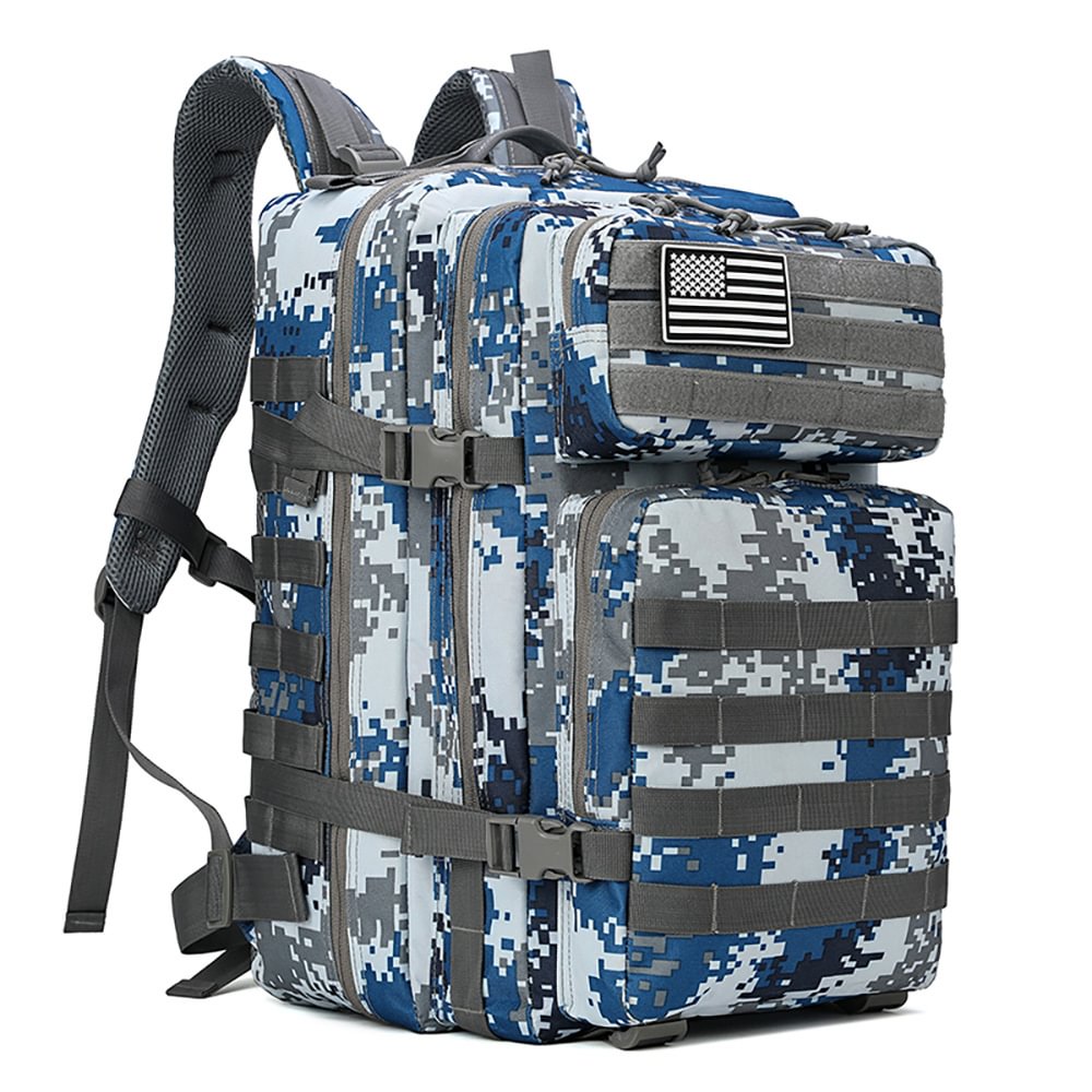 ohhunt®Military fans Camo outdoor backpack tactical three level pack men's schoolbag hiking bag