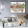 Bear Storage Rack-14CT Counted Cross Stitch 41*33/16.14*12.99in