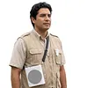Voice Amplifier with Dual Lavalier Lapel Clip BT Microphone Portable Speaker Megaphone for Streaming Class Speech Meeting Yoga Guides