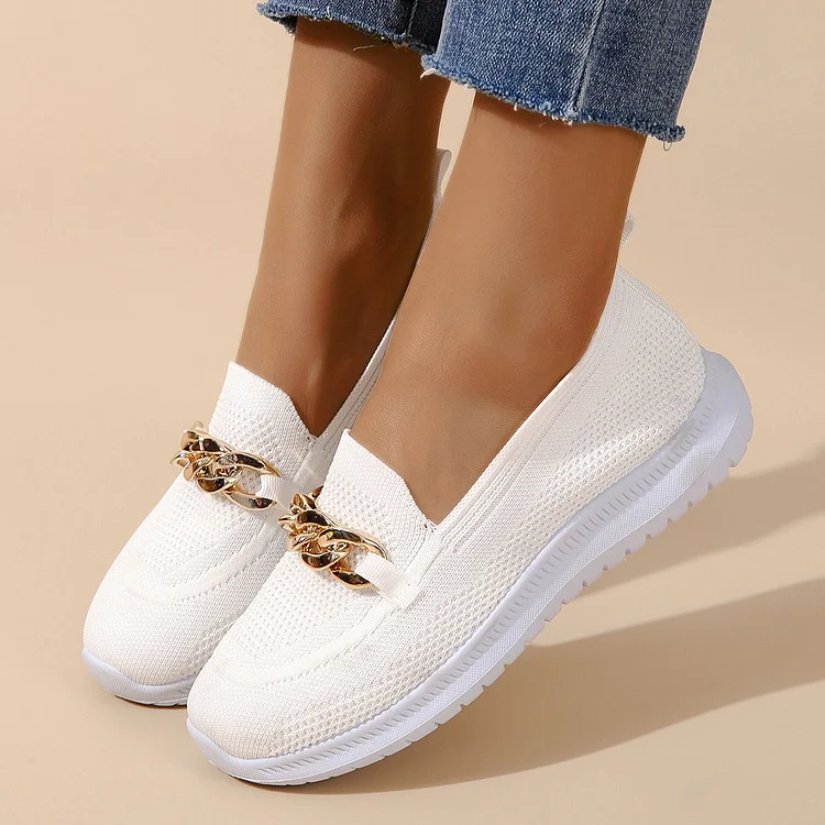 Slip on Shoes with Chain