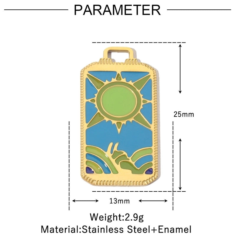 3 PCS/Package 18 * 20mm 18 * 22mm 304 Stainless Steel Geometric Heart Shape Jewelry Accessories Pendant