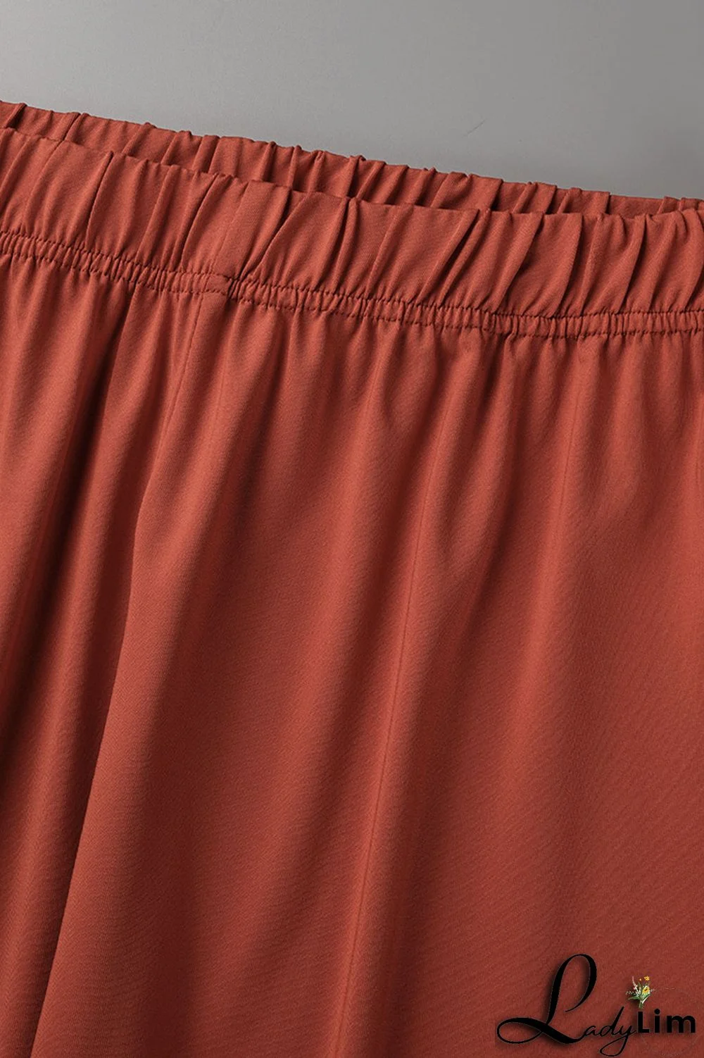 Tibetan Blue Fashion Casual Solid Slit V Neck Plus Size Two Pieces