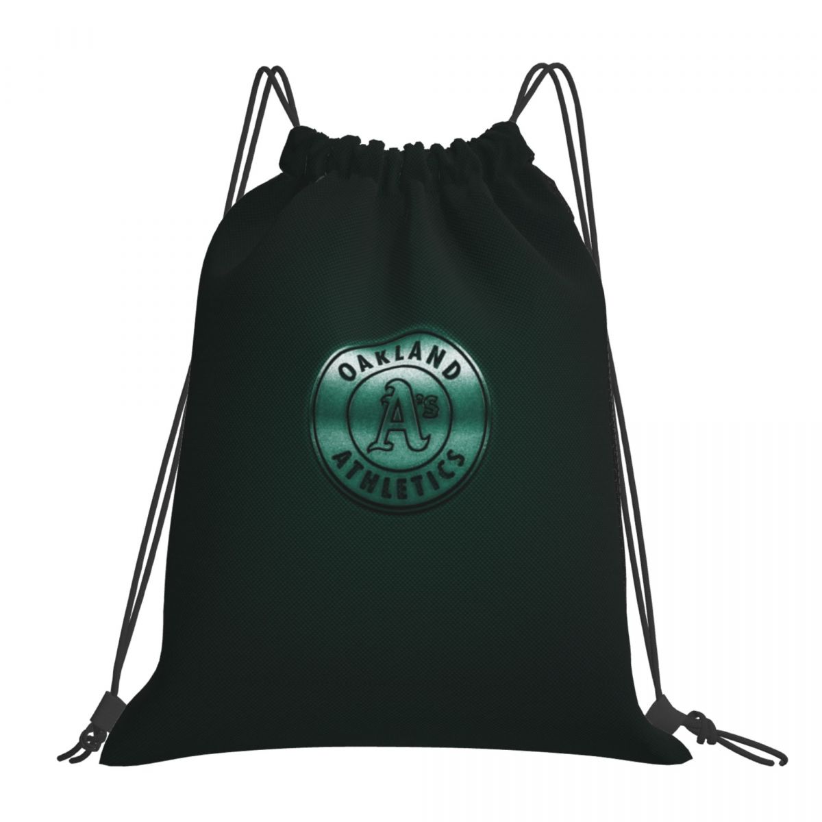 Oakland Athletics Shiny Green Drawstring Bags for School Gym