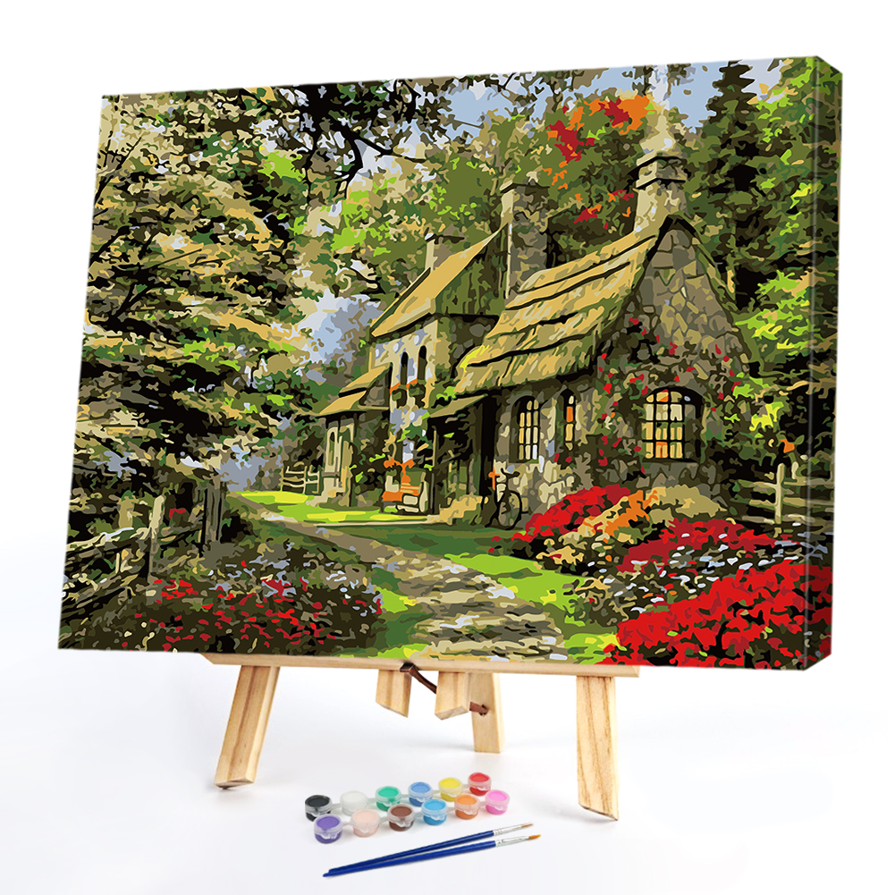 

40*50cm - Paint By Numbers - Village House, 501 Original