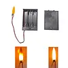 2Pcs 3 3V-5V Flame Lamp Circuit Board with Battery Box Flame Lamp Wick