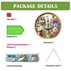 (US Local)Acrylic Fountain Flowers DIY Hanging Diamond Art Kits Wall Door Decor