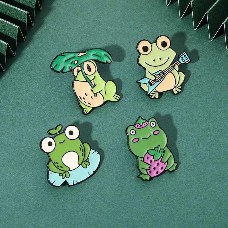Funny Frogs Badge Enamel Pin