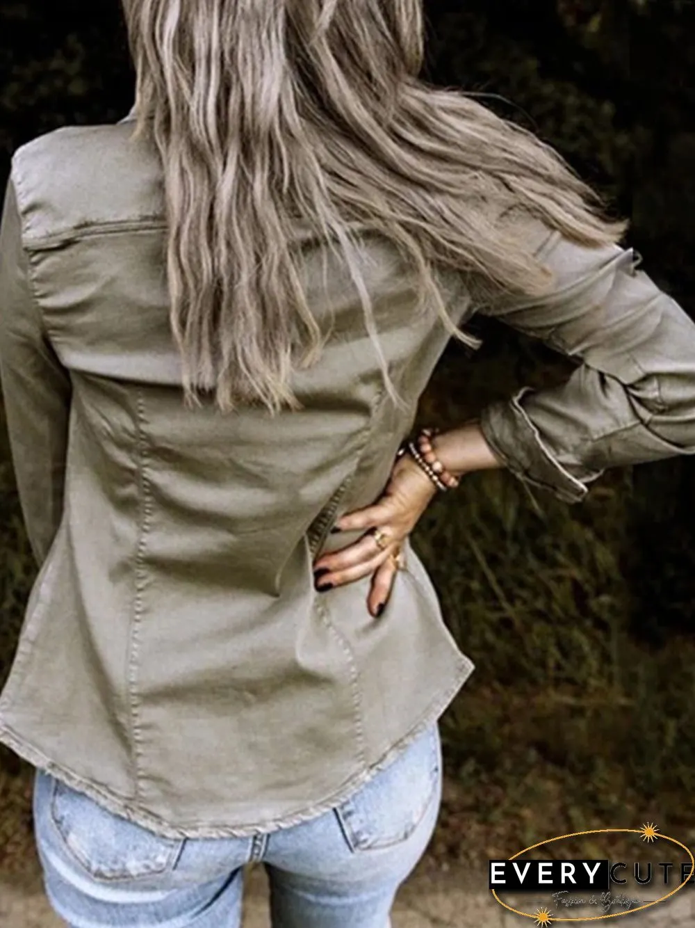 Vintage Old Denim Jacket P16191