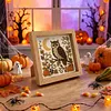 Moon & Owl Glass Mosaic DIY Craft Kit &ndash; Framed Halloween Wall Art