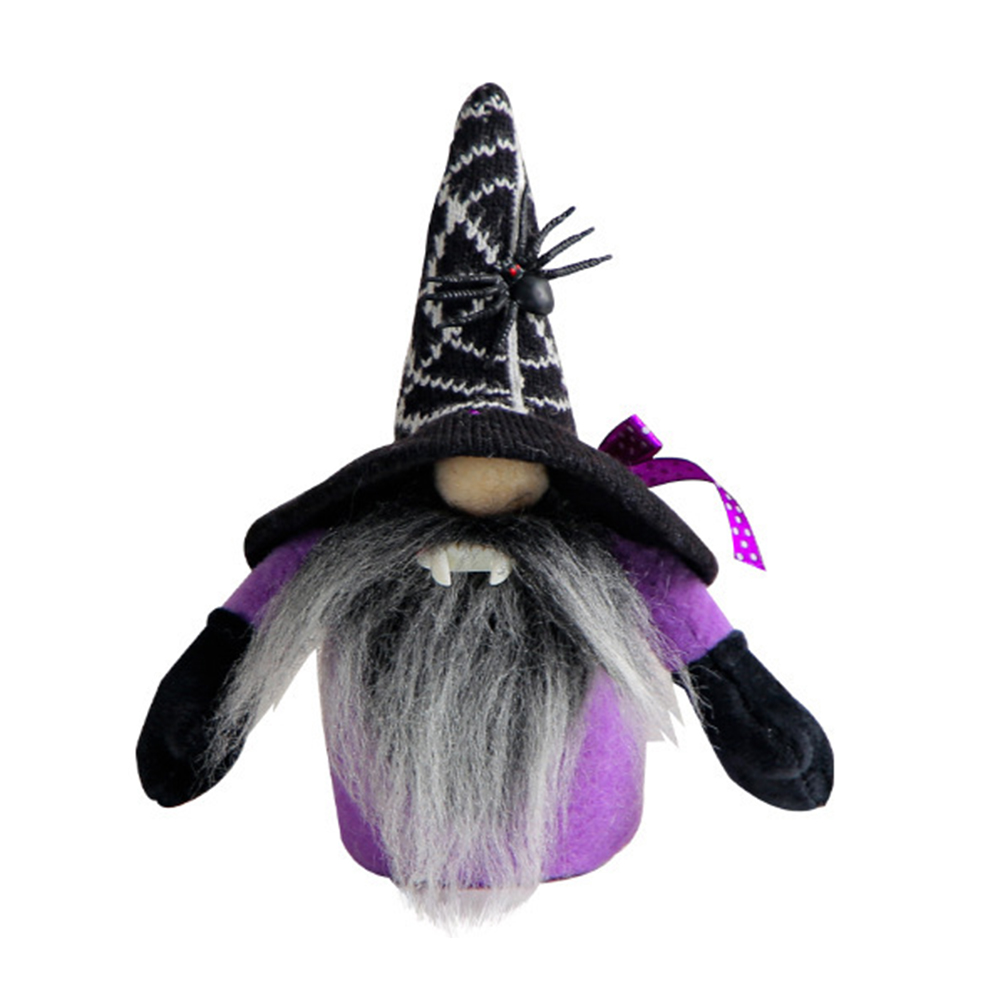 Halloween Gnomes Plush Decoration Top Hat Witch Dwarf Doll Kids Gift Home Decor