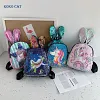 Kid Baby Girls Sequins Unicorn Backpack School Bag Shining Daypack