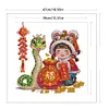 Snake-14CT Stamped Cross Stitch 47*47cm/18.5*18.5in tapestrymarket