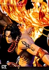 Great Flame Commandment: Flame Emperor, Portgas D. Ace with LED - ONE PIECE Resin Statue - DT-Studios