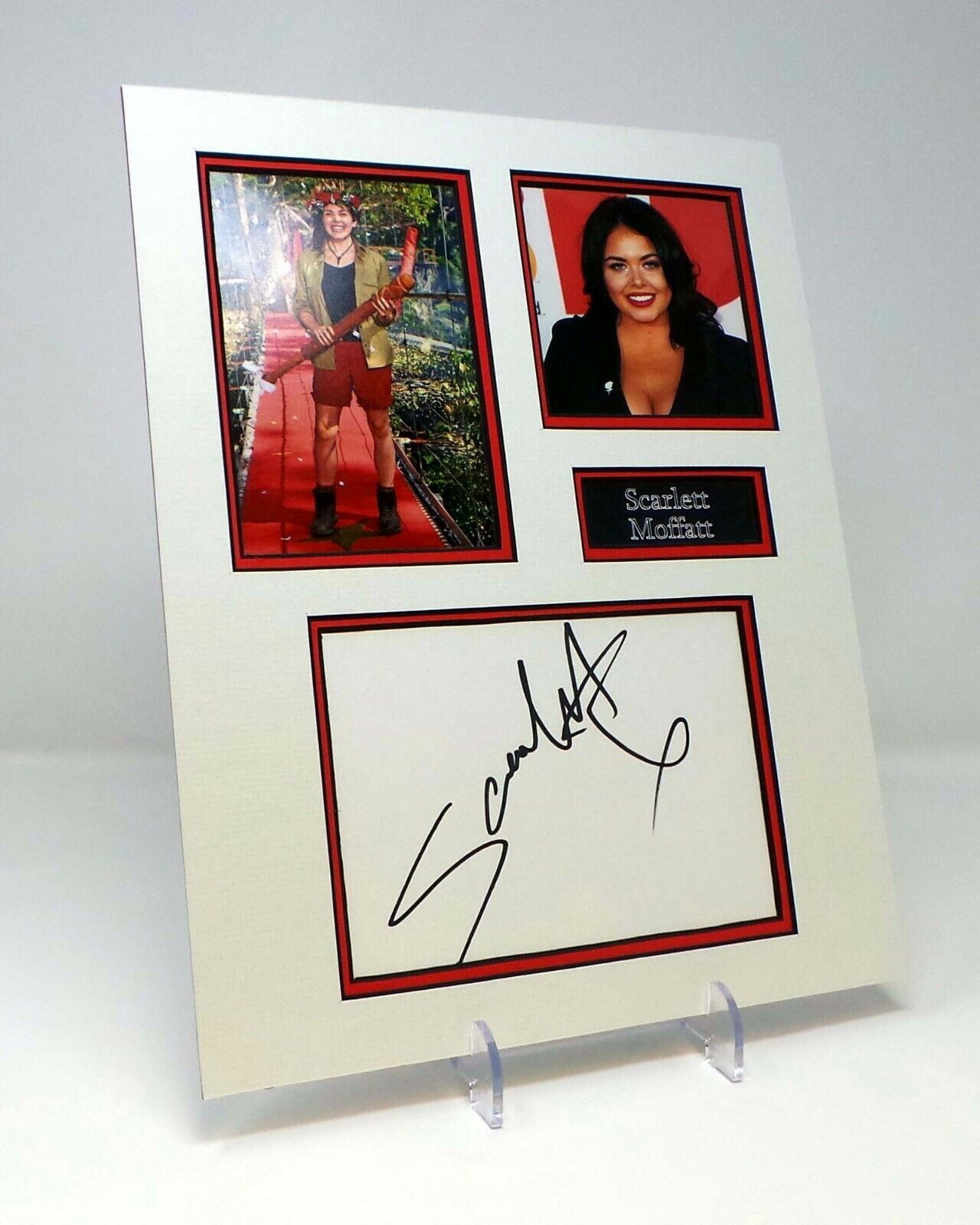 Scarlett MOFFATT Signed Mounted Photo Poster painting Display AFTAL COA Saturday Night Takeaway