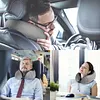 HOMIEE memory pillow neck pillow U-shaped pillow color box set gray (eye mask, storage bag, earplugs) (Light Grey)