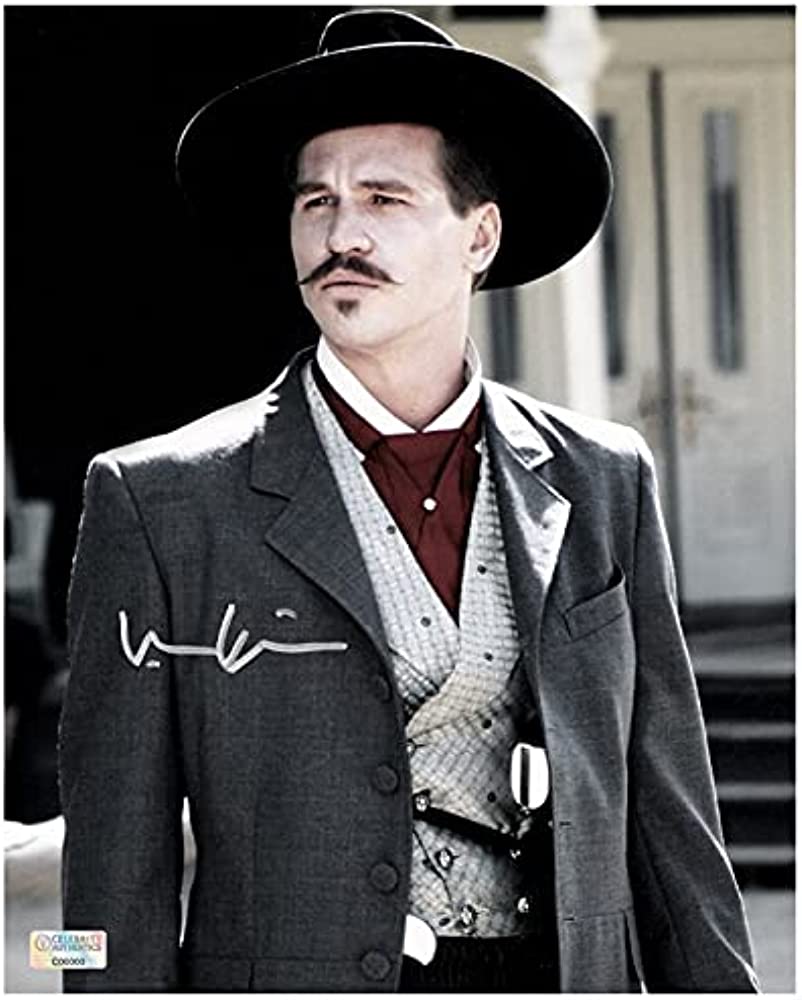 Val Kilmer Autographed Tombstone Doc Holliday I'm Your Huckleberry 8×10 ...