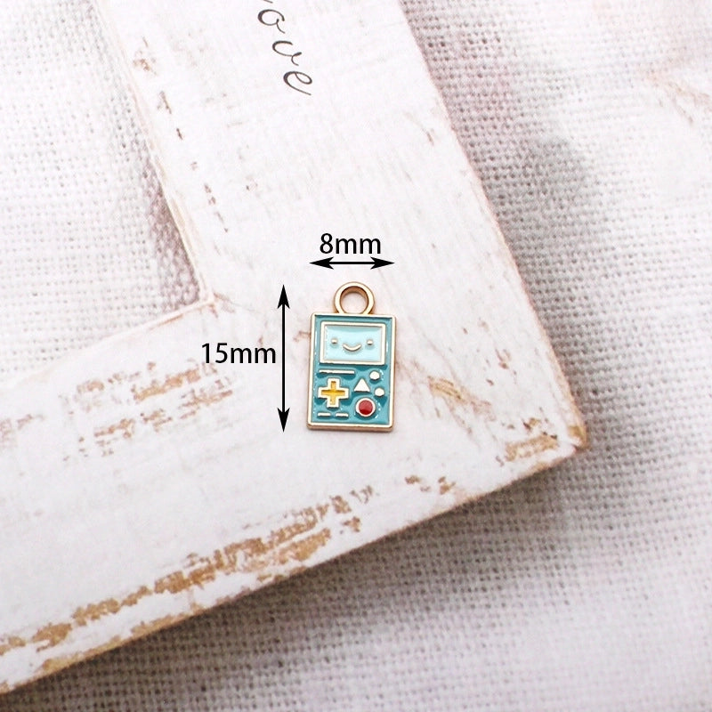 10 Pieces Retro Nostalgic Style Alloy Oil Drop DIY Jewelry Accessories 80 90 S Feeling Bicycle Sewing Machine Camera Pendant