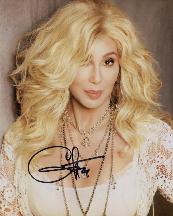 Cher signed in-person 8x10 Photo Poster painting COA