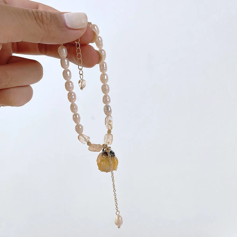 Flowers Freshwater Pearl Bracelet